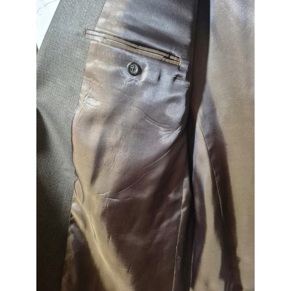 Chaps Mens 46L Brown Blazer‎ Sport Coat Jacket Retro Career Business